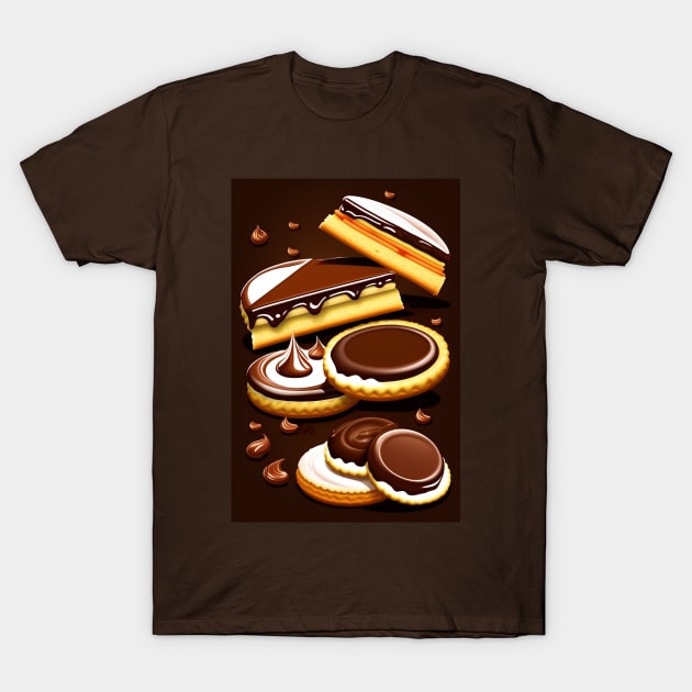 Sweet Crispy Chocolate Cookies T-Shirt by Fun and Cool Tees